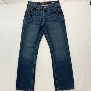 Ariat Rebar M5 Straight Leg Jeans Mens 30x32 Dark Wash DuraStretch Workwear